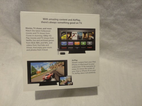 Apple TV "BOX ONLY", Information Booklets Packaging Model A1469 & Logo Stickers - Picture 3 of 3