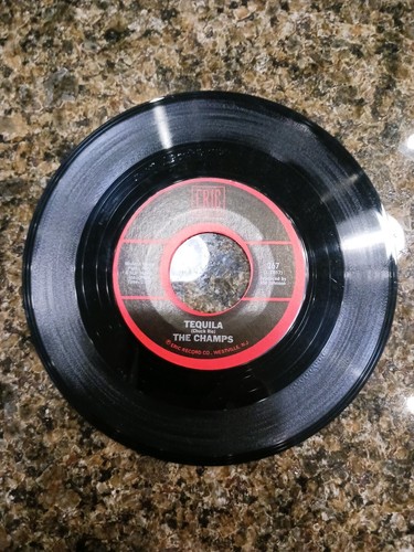 Jorgen Ingmann/The Champs: Apache b/w Tequila 45 Record - Picture 2 of 2