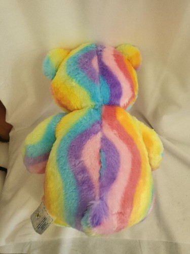 BUILD-A-BEAR Workshop RAINBOW Teddy Plush Toy Multicolor 17" - Picture 2 of 8