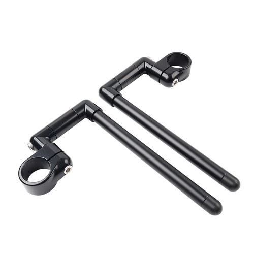 43MM Cafe Racer Bars 7/8" Motorcycle Universal Clip-On Handlebar Fork Tube - Zdjęcie 6 z 11