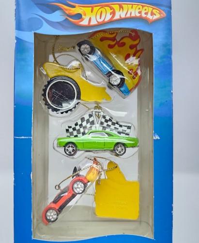 Hot Wheels 5 Piezas Mini Adorno Set, Navidad, Pastel Topper KURT S. ADLER 2007 - Imagen 2 de 8