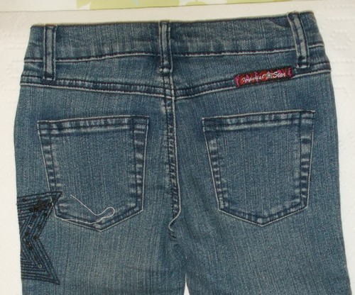 Imperial Star Girls Size 7 Jeans Cuffed Capri Jean Shorts NEW - Picture 2 of 2