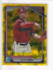 2024 Bowman Sapphire Tommy Troy Prospect Yellow /75 Diamondbacks (Al)