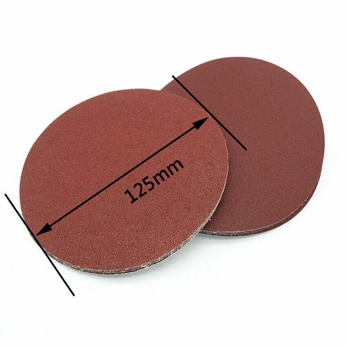 Discos de lijado de gancho y bucle de 125 mm almohadillas de papel de lija de 5 pulgadas 80 - 1000 grano metal para automóvil - Imagen 3 de 4