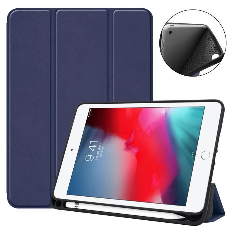 Hybrid Case For iPad Mini 5th 4th Generation Leather Cover Magnetic Shockproof - Image 3 of 4