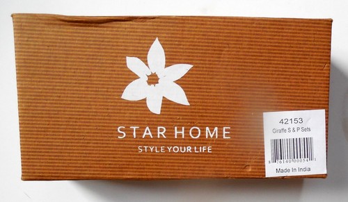 Star Home Giraffe Salz und Pfefferstreuer Set Aluminium  - Bild 3 von 6