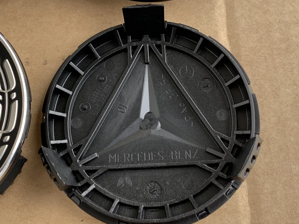 4x Mercedes Rad naben Kappen Felgen Zier Deckel Emblem GL GLK GLS GLA GLB GLE - Bild 3 von 4