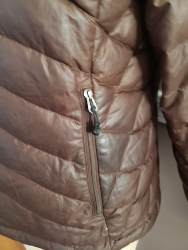 Amazing Woman's Brown Down Coat By Patagonia!! Size Medium!! - Picture 6 of 12