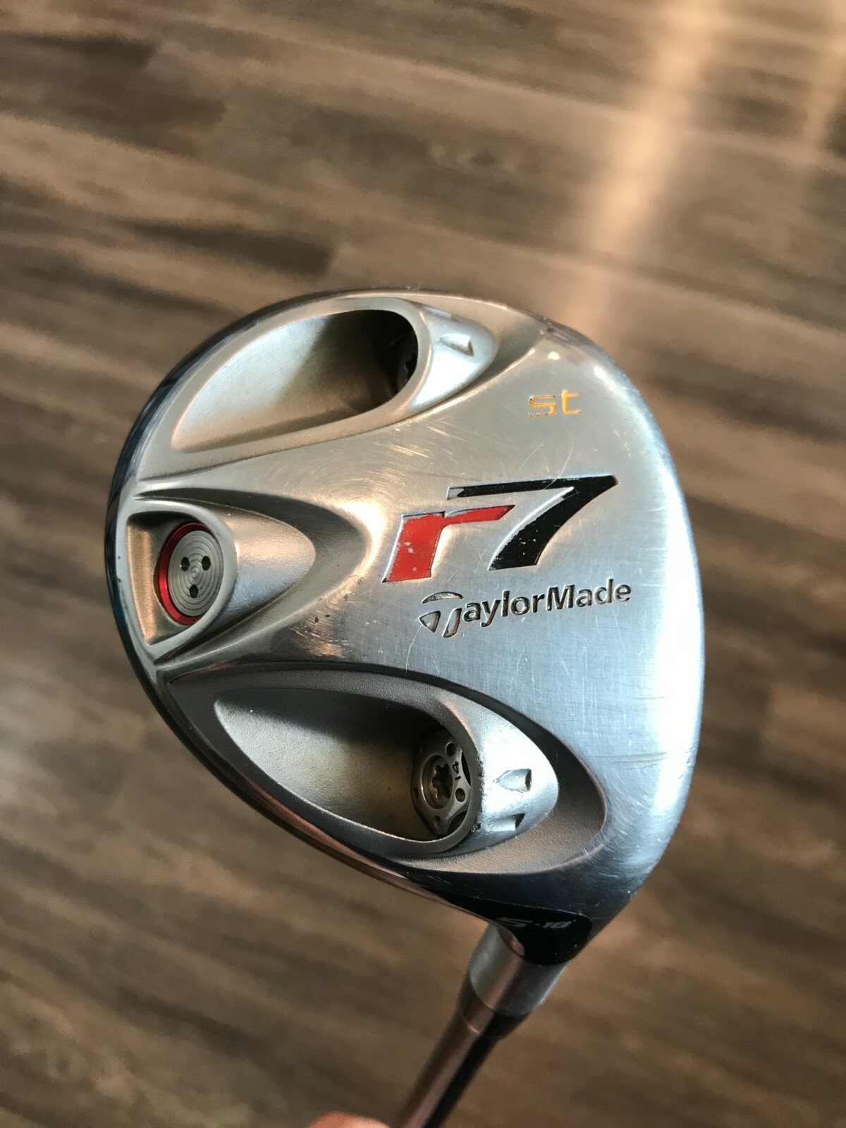 TaylorMade r7 Steel 5 Fairway Wood Men RH 18* RE*AX 70 Graphite STIFF W/Headcove Najnowsze prace, popularność