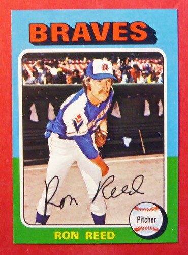 1975 Topps MINI Ron Reed #81 (Braves) NM/NM+ - Picture 1 of 2