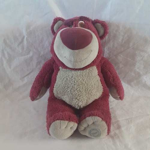 Disney Store Lotso Huggin Bear Plush 15" Strawberry Scent Toy Story 3 Stuffed - Picture 1 of 7