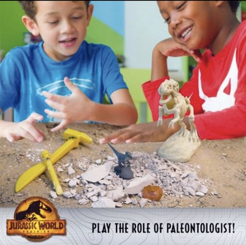 New Jurassic Park World Dominion Dinosaur Excavation Dig Kit Blue T Rex & Amber - Picture 6 of 8