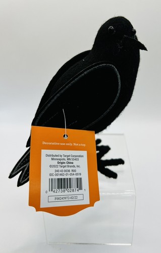 Hyde and Eek! Boutique 5" Corvo in Feltro Nero Decorazione Halloween Hyde and Eek! - Foto 6 di 10