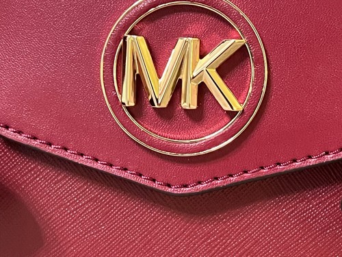 New Michael Kors Carmen Mulberry MD Flap Satchel 35S2GNMS8L MSRP $558 - Picture 3 of 11