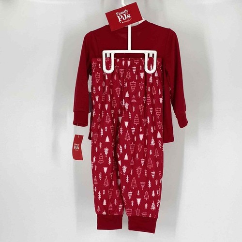 Family Pajamas Toddler Little Big Kids Merry Two-Piece Pajama Sets Red 2T-3T NWT - Picture 3 of 3