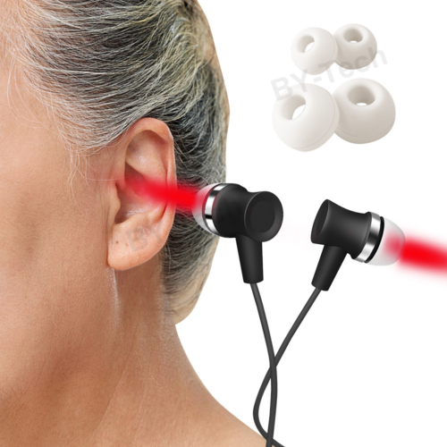 Dispositivo de terapia láser frío luz roja tapón para los oídos alivio del tinnitus/rinitis nasal - Imagen 14 de 19