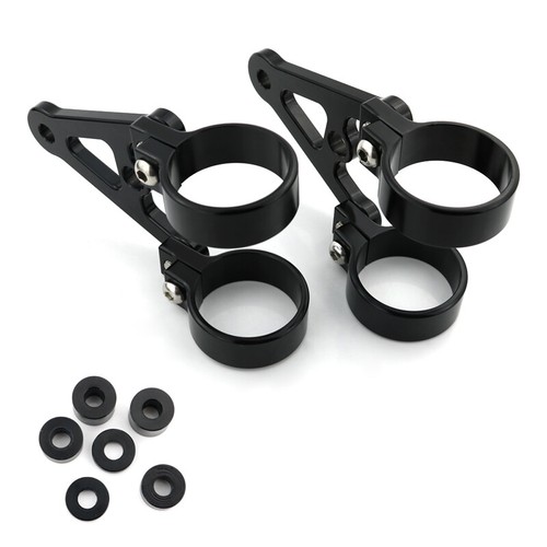 Soporte para faros de aluminio de 48 mm horquilla delantera soporte de montaje para faros redondos - Imagen 9 de 11