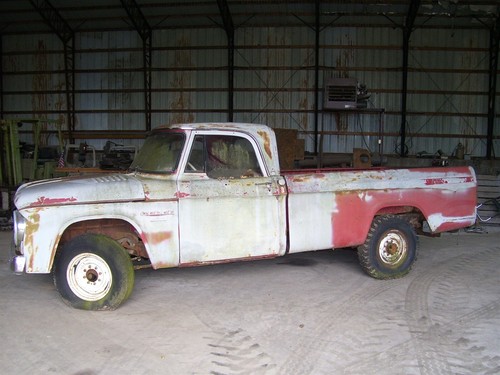 1967 Dodge D100 D200 Sweptline Factory oem LEFT RIGHT DOOR PANEL SET Patina - Picture 8 of 8