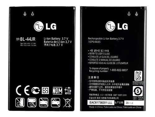 Batería LG BL-44JR Original P970 Optimus Li-ion 1540 mAh Original - Imagen 1 de 1