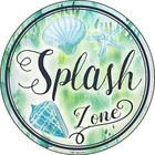 Splash Zone 12" Round Metal Sign Pool Beach Party Fun Novelty Home Wall Decor