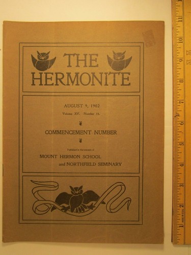 (Choice) THE HERMONITE Mount Hermon School MASS 1901-1902 Booklet [Z101d] - Picture 4 of 9