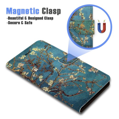 ( For Vivo Y01 ) Wallet Flip Case Cover AJ24256 Van Gogh Blossoms - Photo 4 sur 7