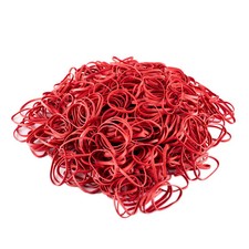 WPTrading - 1 Kg Gummiringe & Gummib&auml;nder rei&szlig;fest 20-120mm Rot Haushaltsgummi