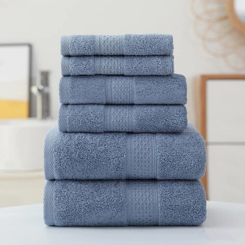 3pcs Luxurious Cotton Towel Set Ultra Soft Highly Absorbent Bath Hand Towels - Bild 8 von 20