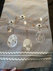 INSPIRED TREASURES EMBROIDERED 3D EASTER EGG TABLE RUNNER 13" X 72"