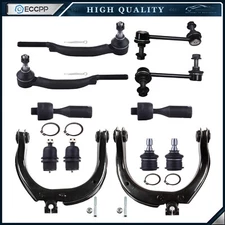 12x Front Control Arm Tie Rod Sway Bar For 02-07 Chevrolet Trailblazer GMC Envoy