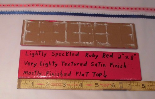 10 pcs. Ceramic Border Tiles *Liner/Sizzle *Ruby Red* 2" X 8" New, Satin, USA - Picture 2 of 12