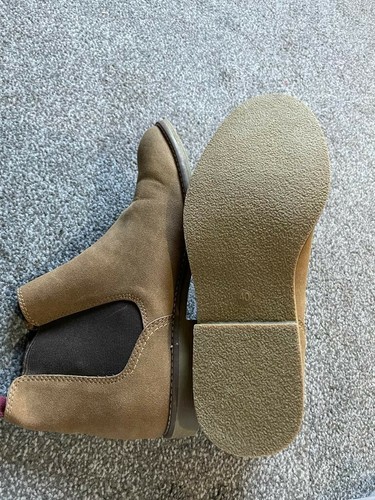 Topman faux suede chelsea boots for men in Brown/tan Size 40 - Picture 4 of 6