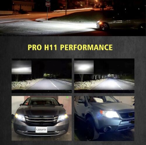 Lasfit Pro Series H11 LED Headlight Bulbs Kits Bulb High Low Beam 10000LM 100W - Picture 9 of 12