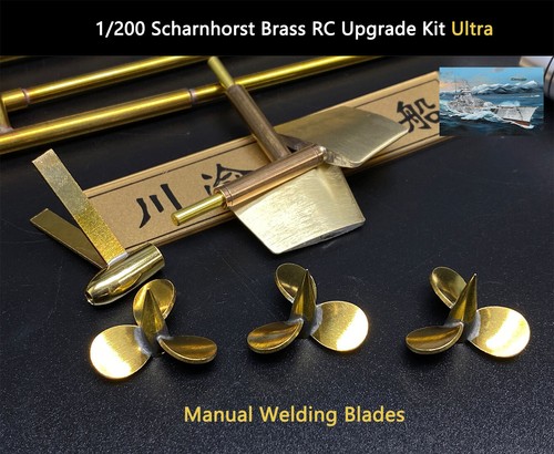 Trumpeter 1/200 Scharnhorst Brass RC Upgrade Kit for 03715 - Picture 2 of 4