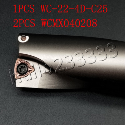 1PC Φ20-4D-C25 20mm U drill indexable drill For WCMX040208-FN CNC U drill insert