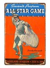 unframed art prints 1935 baseball  Program tin sign all star