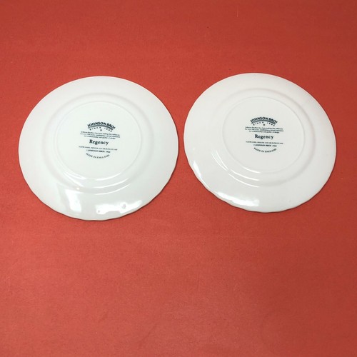 2er Set Johnson Brothers REGENCY Snowhite 6 1/4 Brot & Butter Teller Neu Stempel - Bild 3 von 5