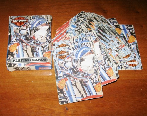 Tarjetas de juego Harley-Davidson Segal Fine Art Bicycle Co EE. UU. de colección 2003 - Imagen 8 de 14