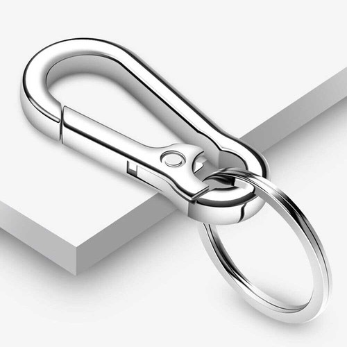 12/24/48 X Schlüsselanhänger Schlüsselring Karabiner Clip Schlüsselring Kette Anhänger Halter Silber Metall - Bild 11 von 17