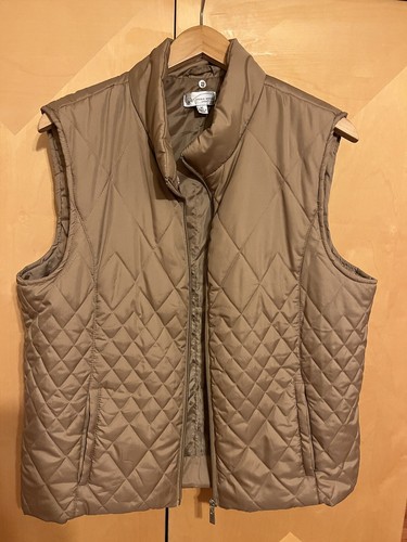 Women’s Studio Works Sport Puffer Vest Beige Size XL