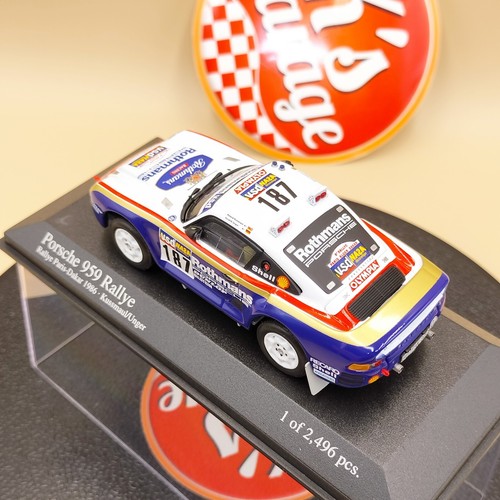 MINICHAMPS 1/43 Porsche 959 Rally Paris-Dakar #187 1986 Kussmaul Unger 400866287 - Picture 12 of 15