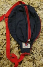 Vintage Ski Pole Cover Winter Sports Ski Athalon USA Made Denim Ski Bag Denver 