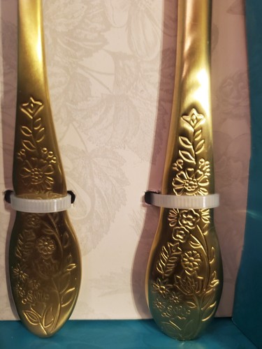 Pioneer Woman Gold Mazie Edelstahl 5-teiliges Besteck oder 4-teiliges Servierset - Bild 3 von 11