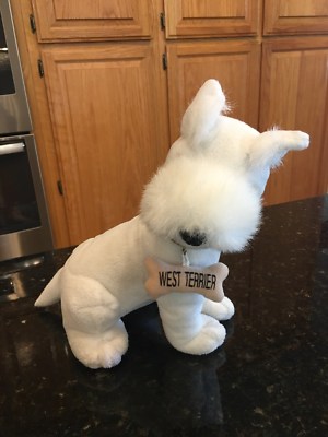 DREAM PLAY UCM INC WHITE WEST TERRIER PLUSH PUPPY DOG