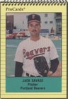 1991 ProCards Minor League - Jack Savage #1564