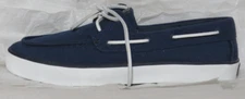 SPERRY TOP SIDER WOMENS SNEAKER US 12 M BAHAMA II CORE BOAT NAVY CANVAS new nwot