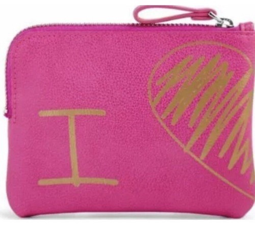 VERA BRADLEY NEW I LOVE YOU POUCH (2) VIOLET CORAL STOCK PHOTO🛍 - Picture 5 of 10