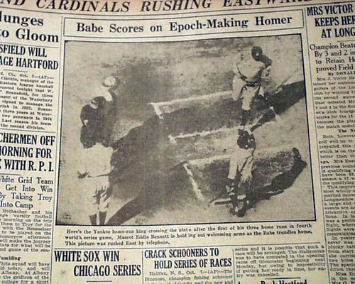 NEW YORK YANKEES vs. St. Louis Cardinals World Series Baseball 1926 Newspaper - Picture 7 of 8