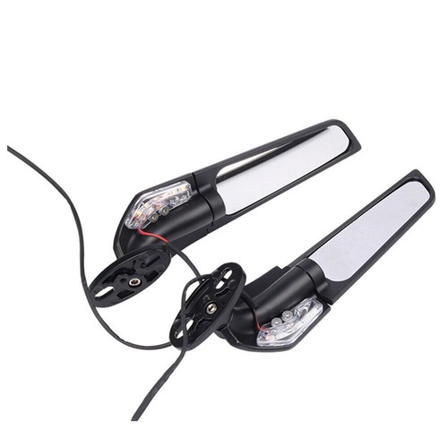 Fit For Honda CBR600RR 03-19 CBR1000RR 04-22 Rear View Mirror w/LED Turn Signal - Picture 4 of 17