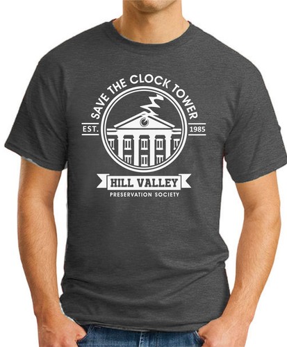 CAMISETA SAVE THE CLOCK TOWER Regreso al Futuro Novedad Geek Nerd Hombre Top - Imagen 2 de 22
